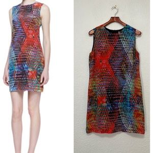 M Missoni Colorful Kaleidoscope Snake Print Shift Dress